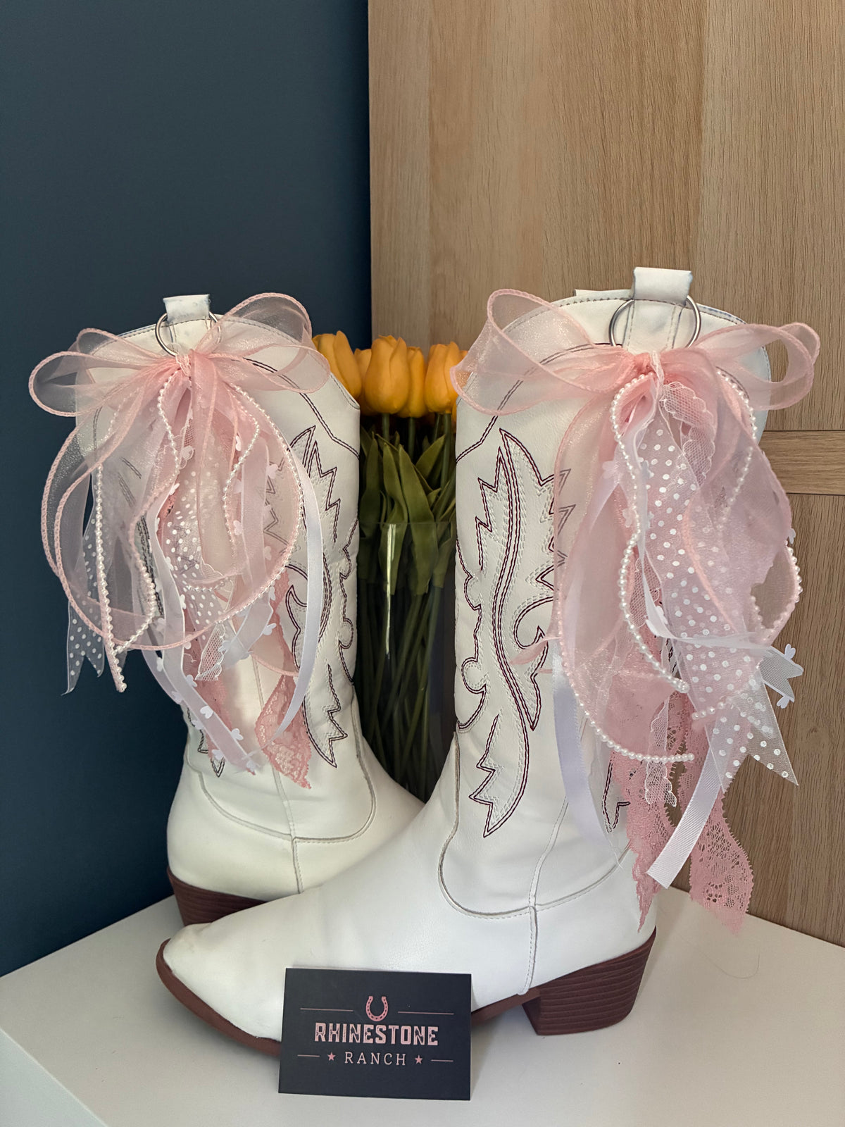 Pink Boot Bows