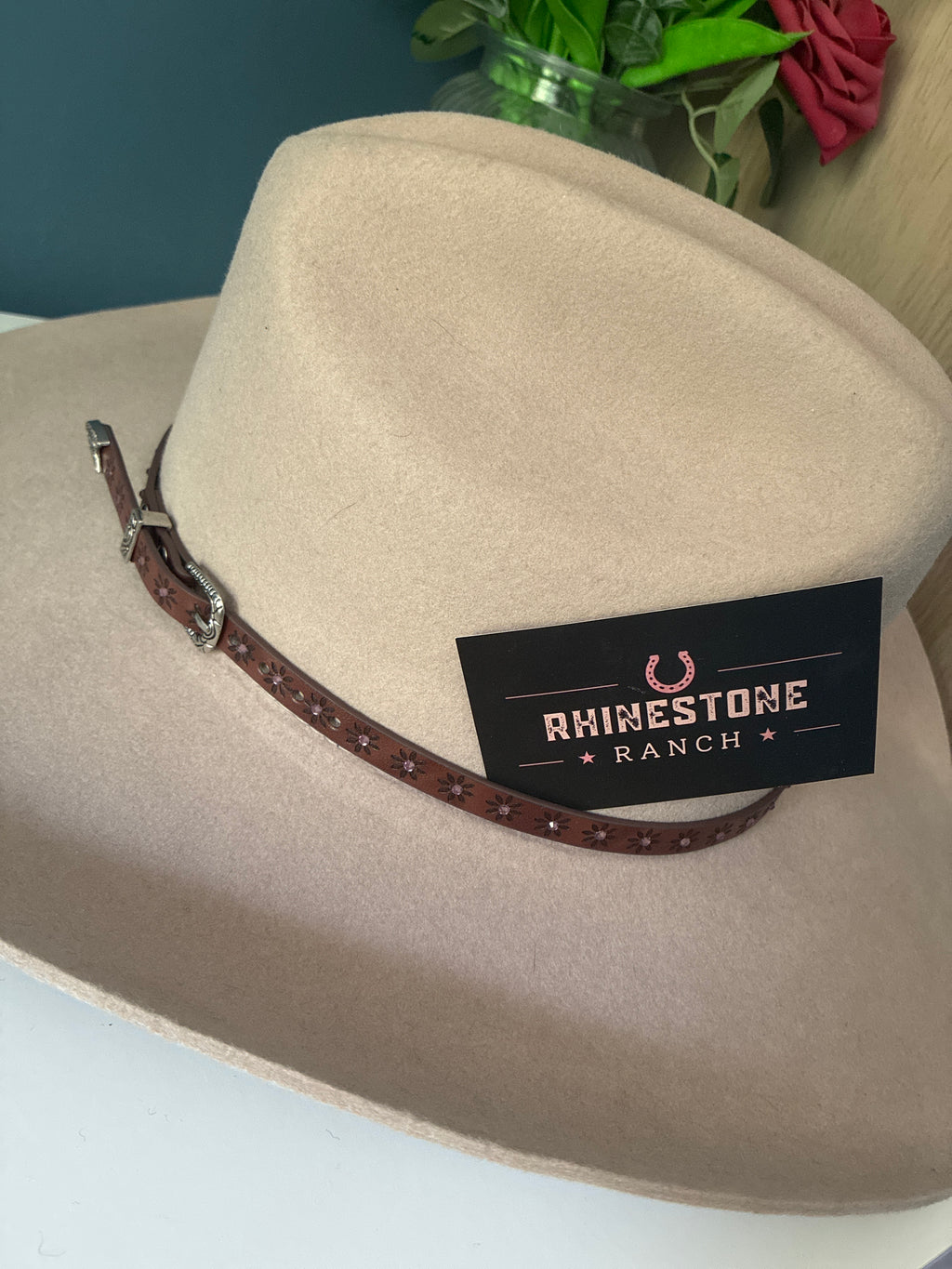 Brown & Pink Hat Band