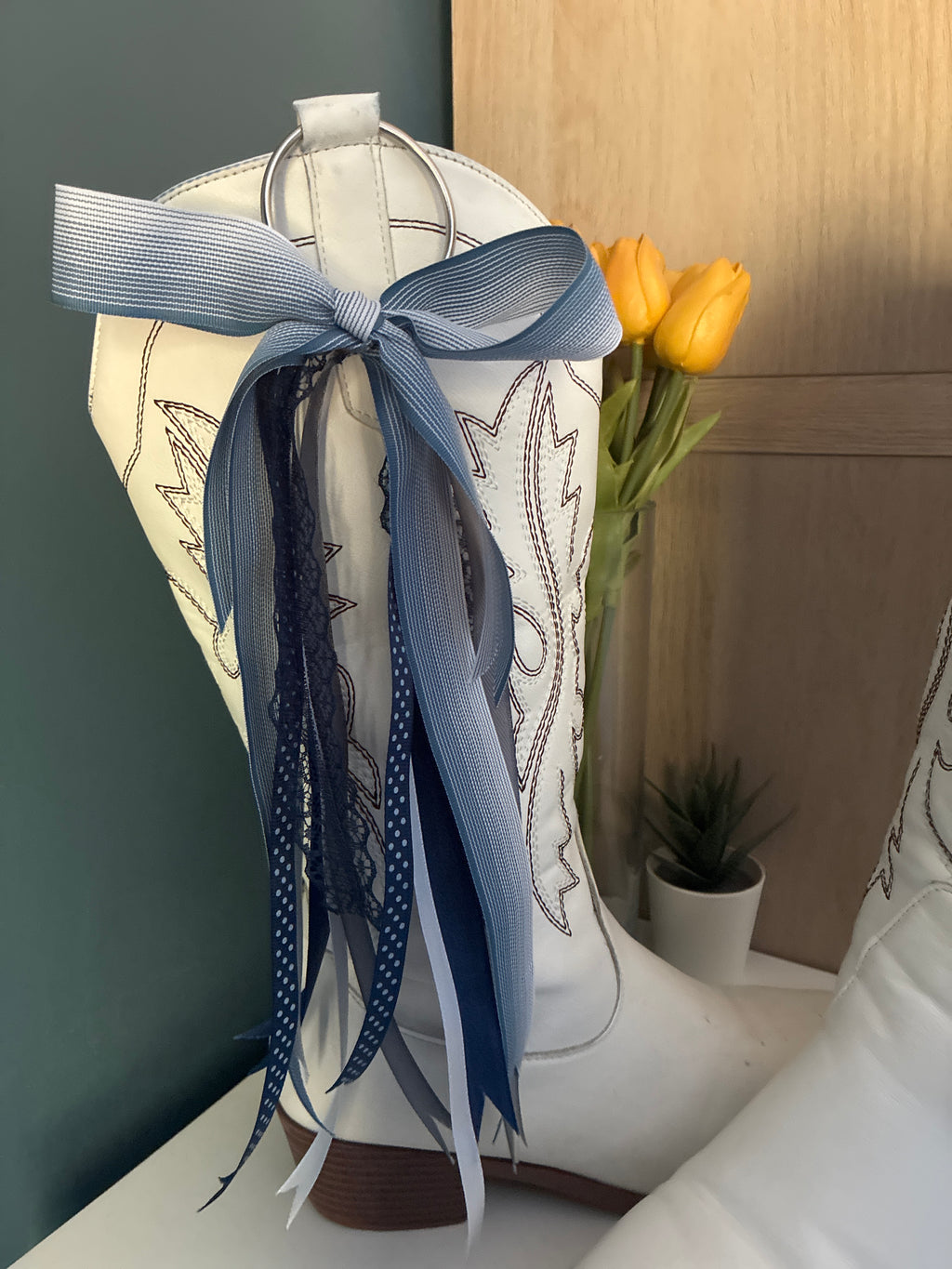 Blues & Whites Bows