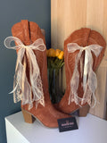Cream & Brown Bows
