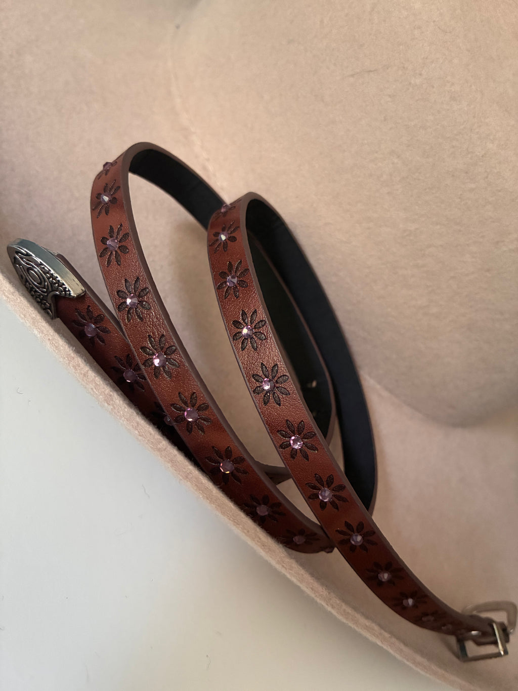 Brown & Pink Hat Band