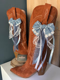 Light Blue Boot Bows